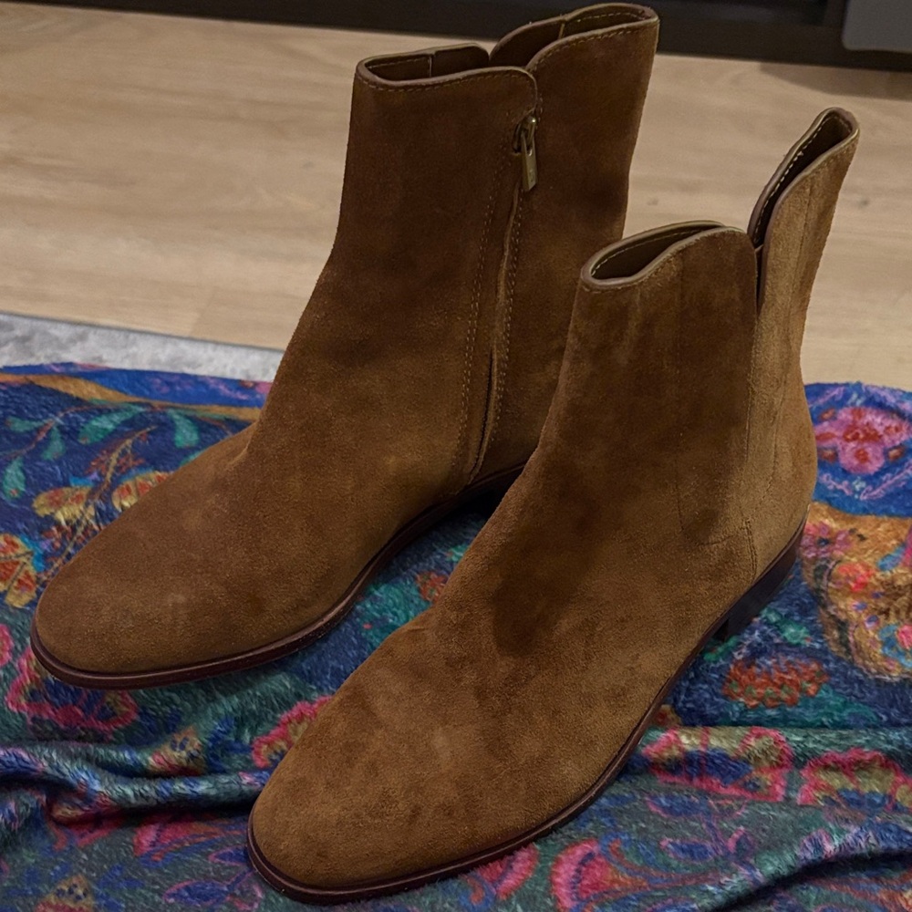 Loeffler Randall Brown Suede Ankle Boots 
Women’s 7.5
Width: B(standard)